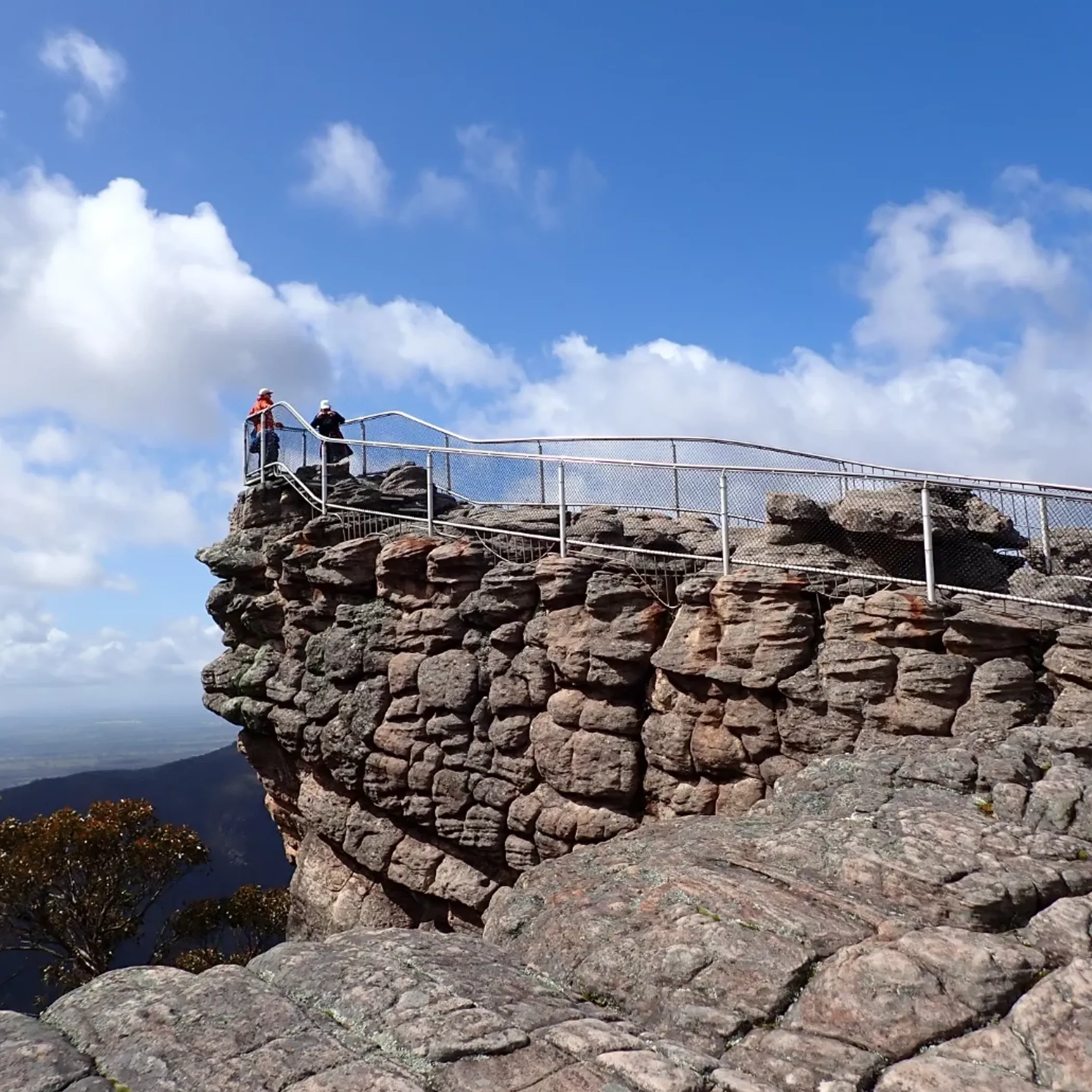 victorian national park trail and escarpment